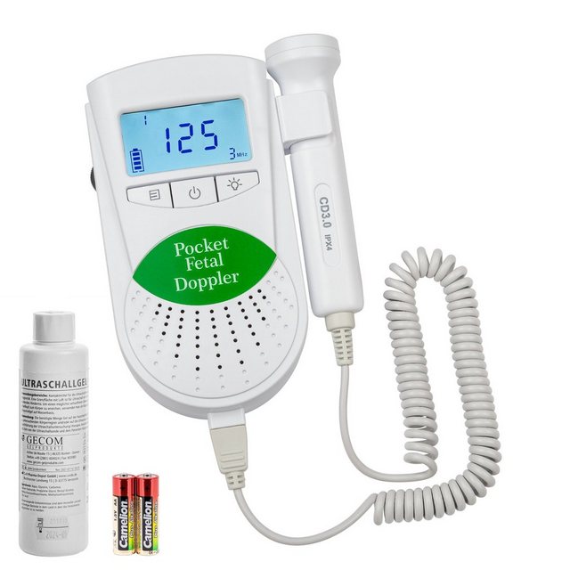 Bild von Sonoline Babyphone Sonoline B Fetal Doppler grün 3MHz +Gel+Batterien