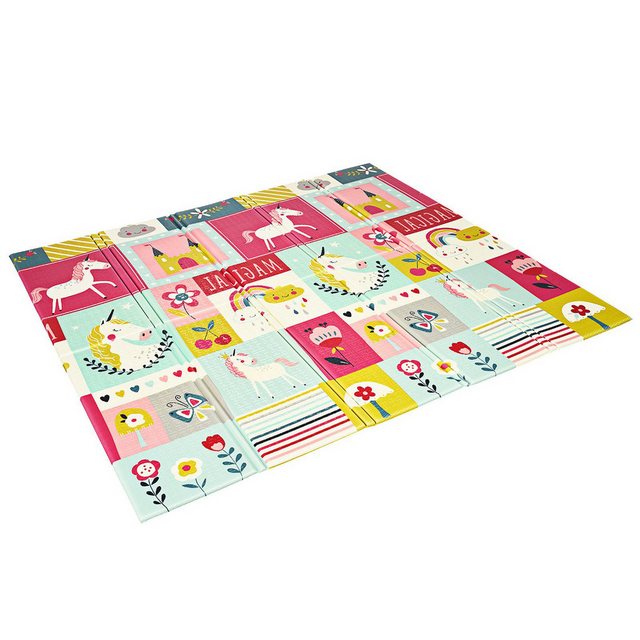 Bild von Goplus - Baby Spielmatte doppelseitig, Krabbelnmatte faltbar, wasserabweisende und rutschfeste Spielmatte, ausungiftig xpe, Babymatte für Innen- oder