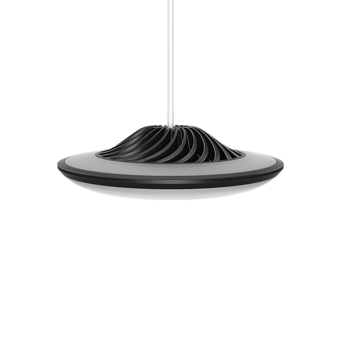 Bild von Luke Roberts Model F - Smarte Deckenlampe mit App Steuerung, indirektem Licht und Amazon Alexa Skill - Schwarz