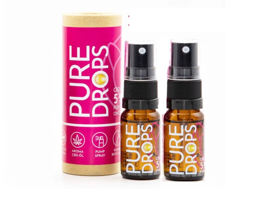 Bild von PURE DROPS CBD ÖL 5% Doppelpack Aktion für Katzen und Tiere aus Österreich