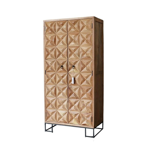 Bild von bario Mehrzweckschrank Dielenschrank LOURES aus Vollholz