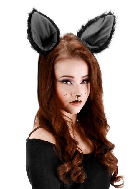 Bild von Elope Kostüm XXL Katzenohren, Plüschige Tierohren für Karneval und Mottoparty in Übergröße