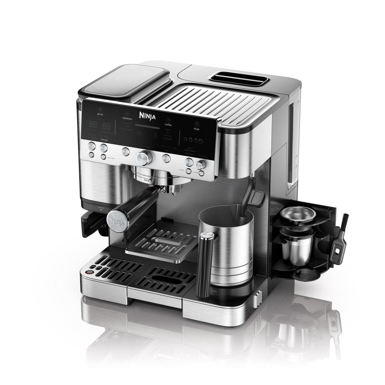 Bild von Ninja Luxe Caf? Premier ES601EU silber | Kaffeemaschine | Espresso, Filterkaffee & Cold Brew | Barista Assist Technology | Dual Froth System