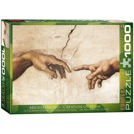 Bild von Eurographics Michel Angelo: Die Erschaffung des Menschen ( Detail ) 1000 Teile Puzzle Eurographics-6000-2016