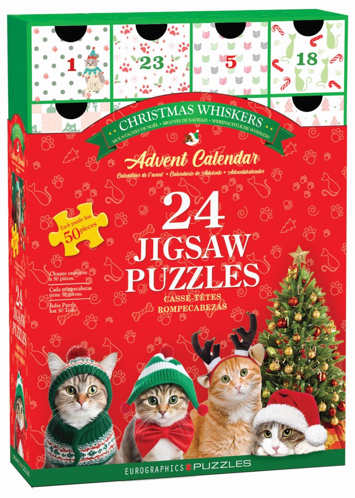Bild von Eurographics Adventskalender - Weihnachtskatzen - 24 Puzzles 50 Teile Puzzle Eurographics-8924-5922