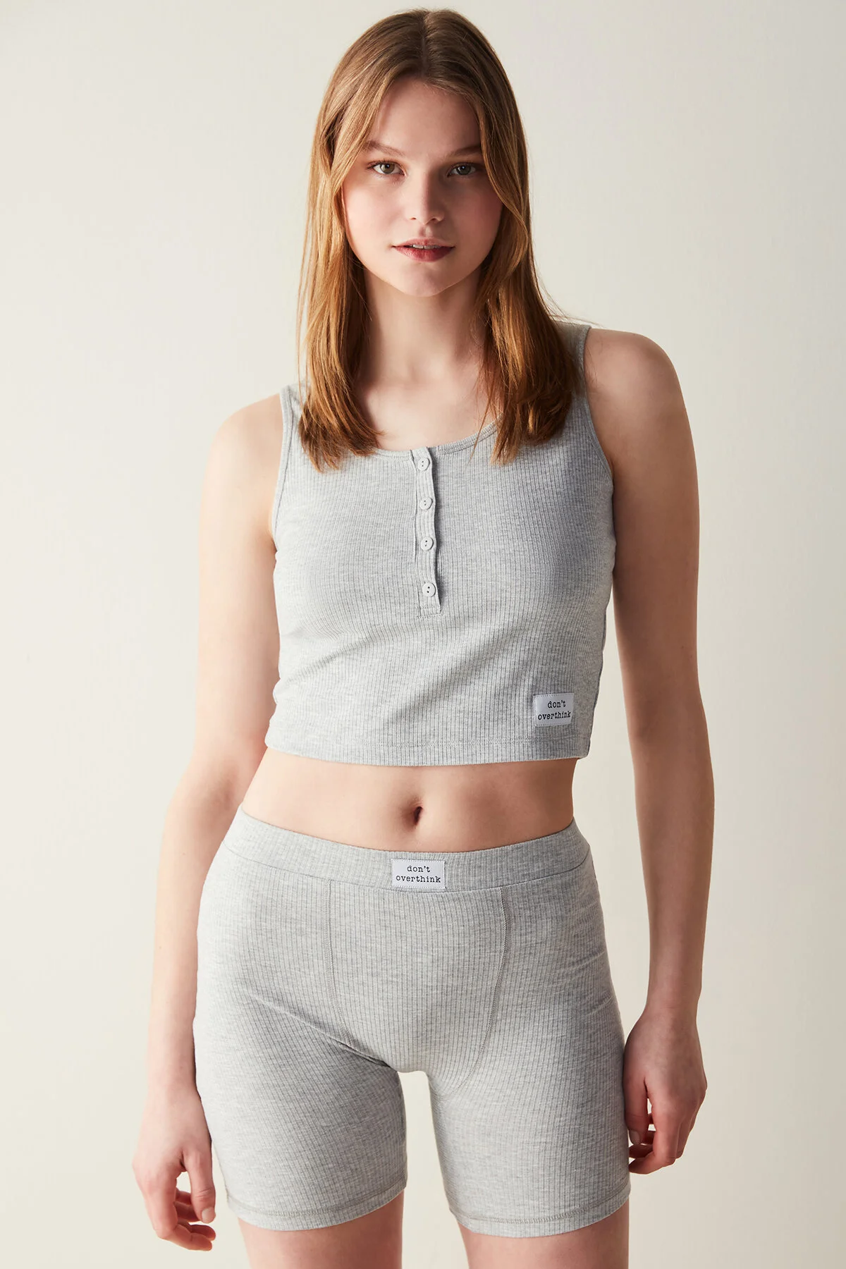 Bild von Penti Graues Pyjama-oberteil „weekend Athlete“. für Damen - M