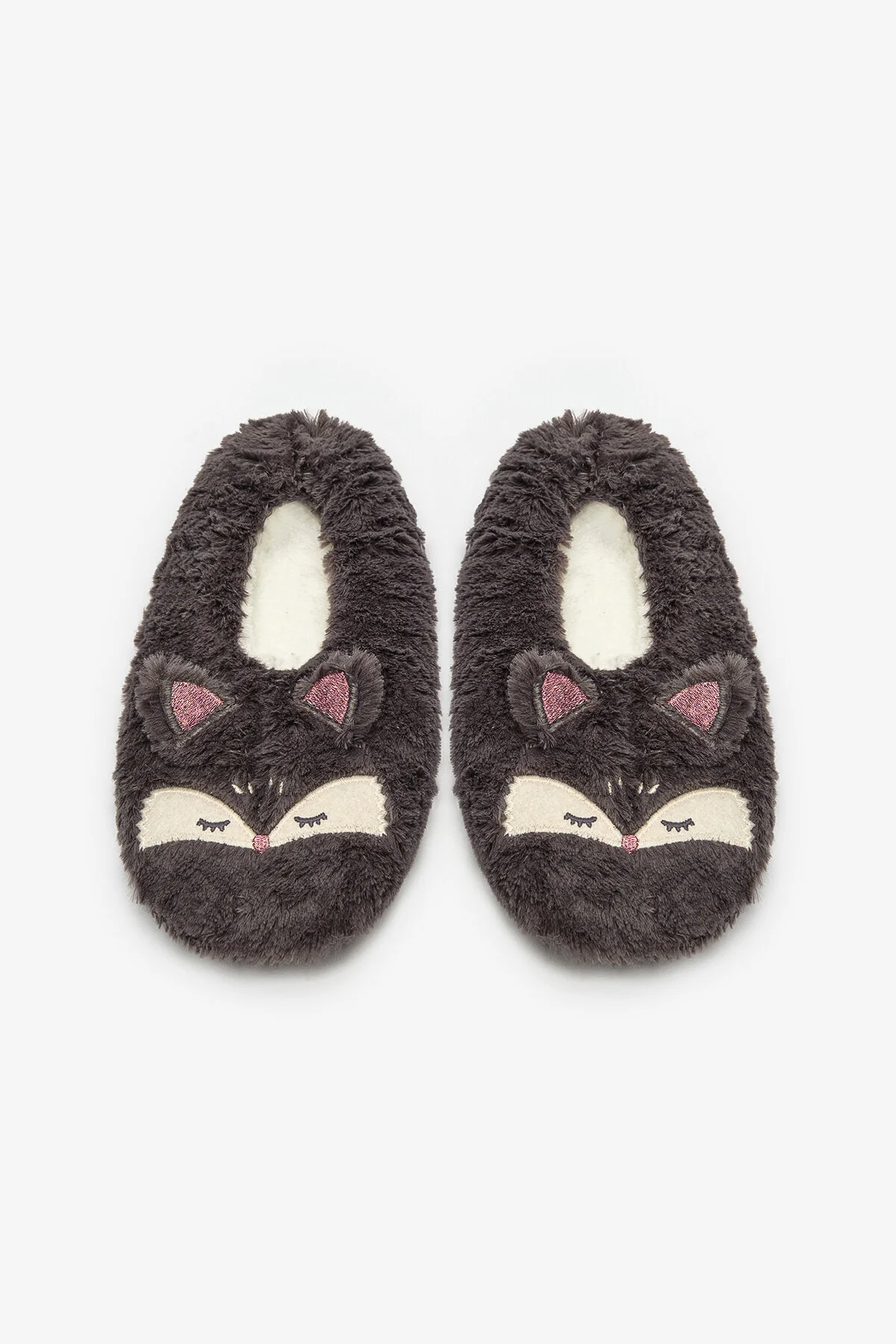 Bild von Penti Graue Flauschige Mehrfarbige Stiefeletten für Damen - 37-38
