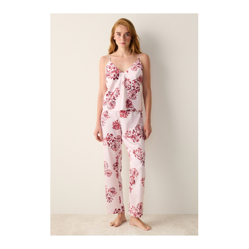 Bild von Penti Naya Satin Pink Athlete Pyjama Top für Damen