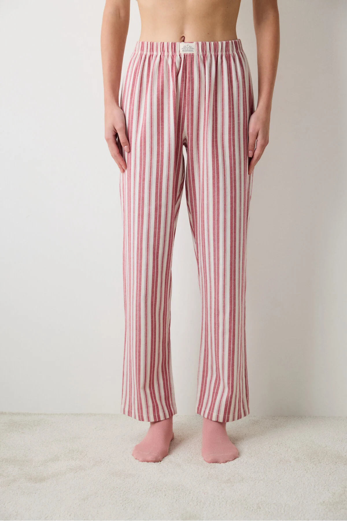 Bild von Penti Pyjamahose Rot 118 für Damen - L