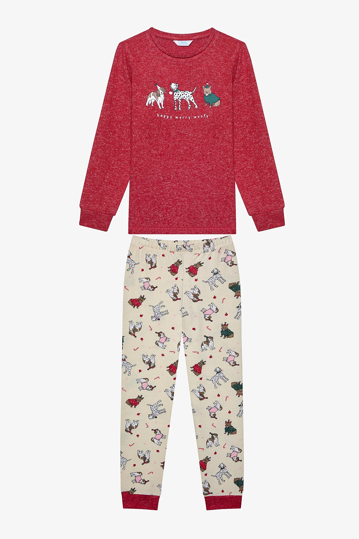Bild von Penti Mehrfarbiges Woofy-pyjama-set Für Mädchen für Damen - 3–4 Jahre