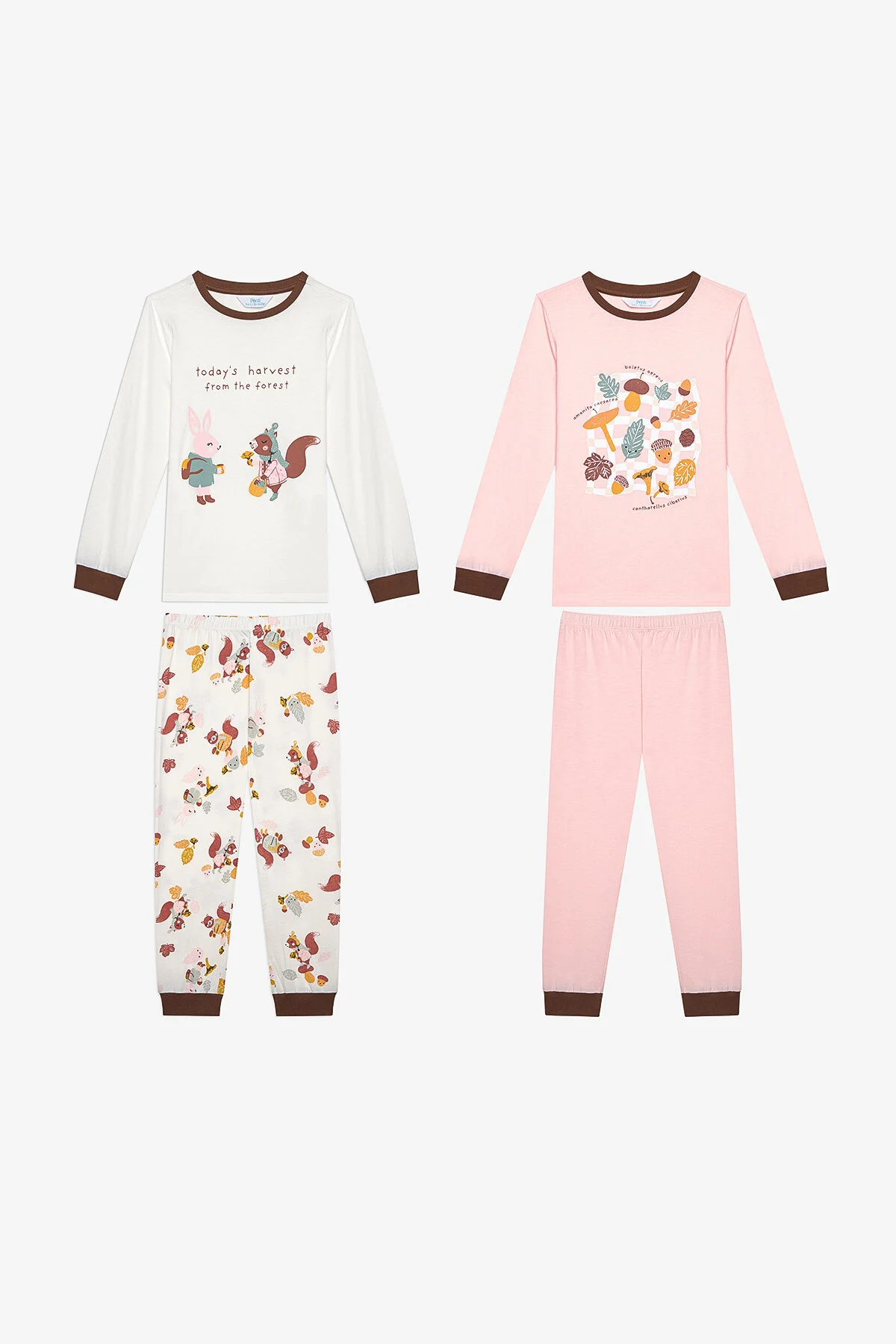 Bild von Penti Zweiteiliges, Mehrfarbiges Pyjama-set Für Mädchen Aus Baumwolle für Damen - 5–6 Jahre