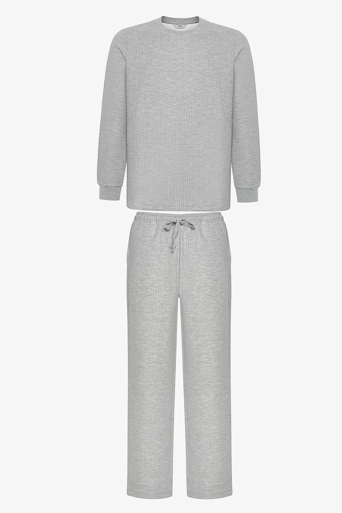 Bild von Penti Kariertes Pyjama-set Mit Grauen Hosen für Herren - M