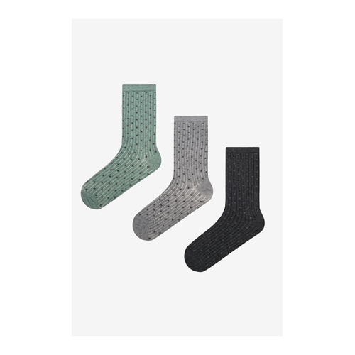 Bild von Penti Bright Dot 3-teilige Graugrüne Socken für Damen - One Size