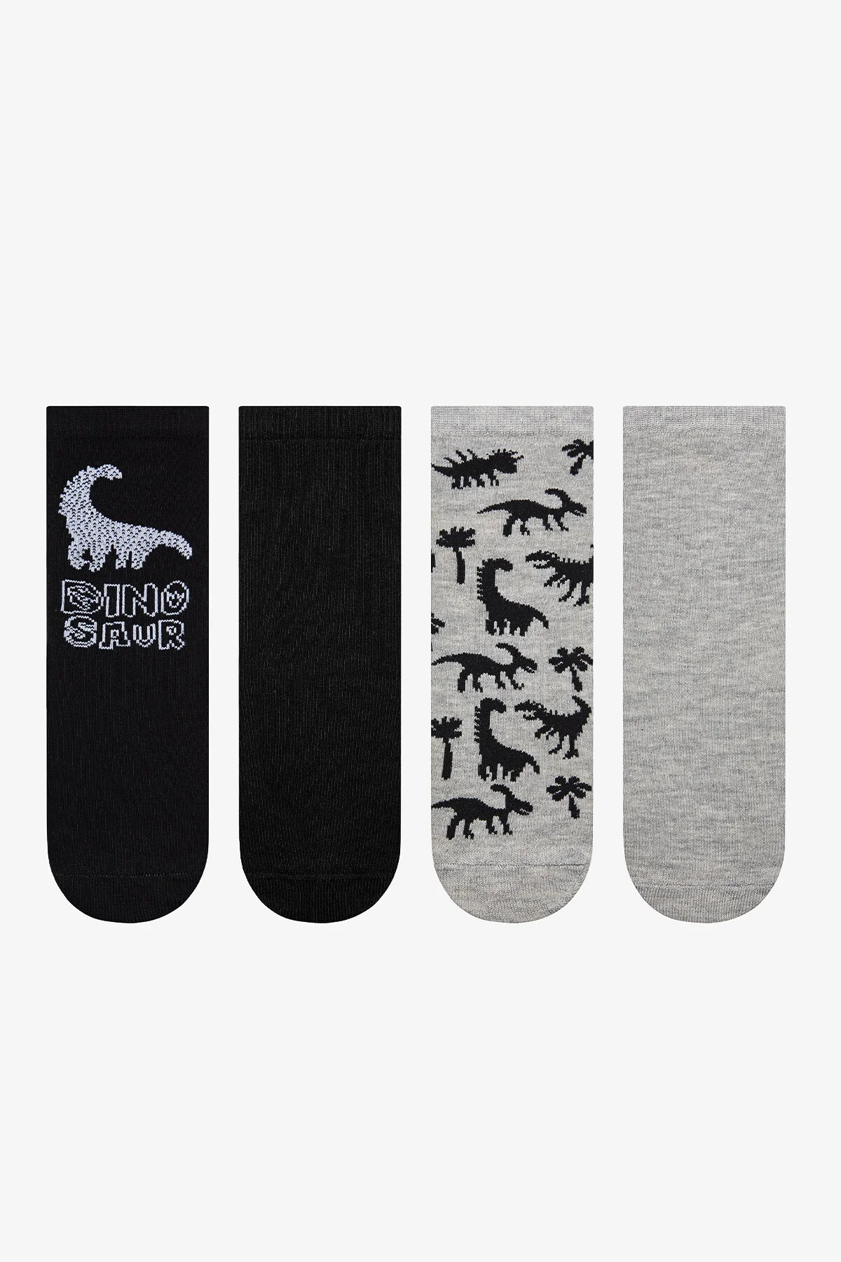 Bild von Penti Schwarze Dino 4-teilige Socken Für Jungen für Herren - 31-34