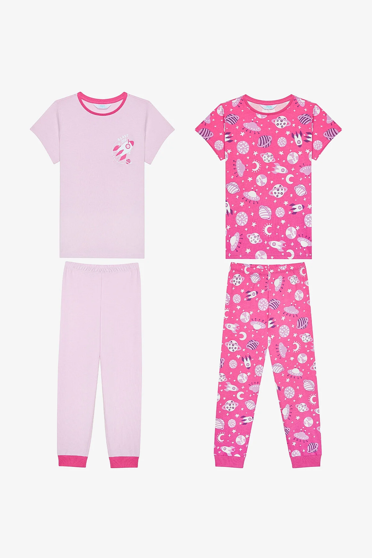 Bild von Penti Blast Off 2-teiliges Mehrfarbiges Pyjama-set Für Mädchen für Damen - 12+