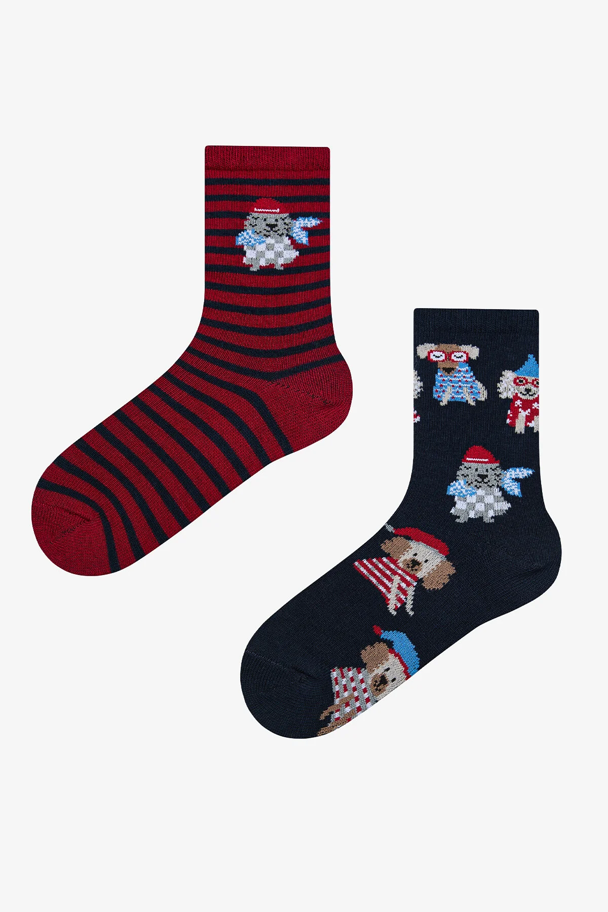 Bild von Penti Jungen-party-hunde-socken, Mehrfarbig, 2-teilig für Herren - 31-34
