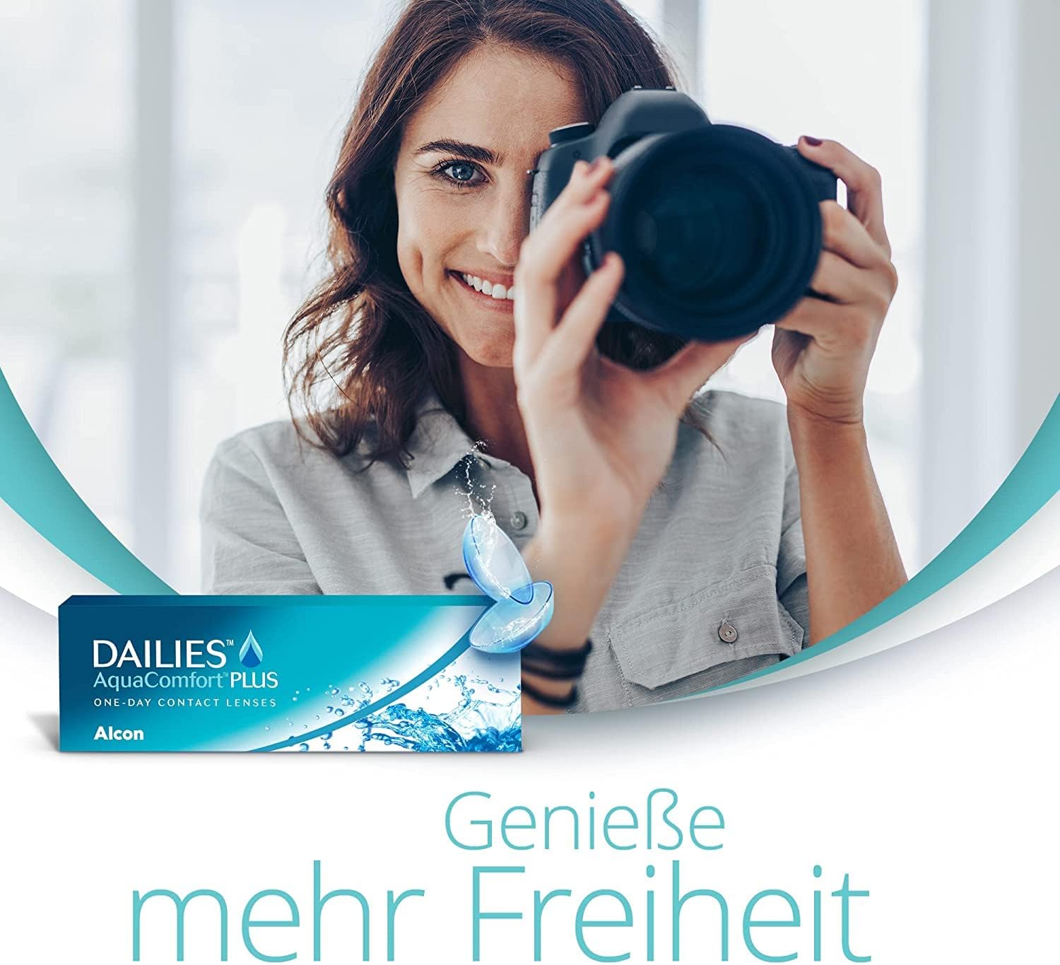 Bild von Dailies AquaComfort Plus Tageslinsen weich | 90 Stück | BC 8.7 mm | DIA 14.0 mm | +01.75 Dioptrien
