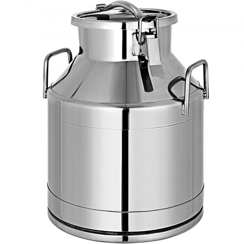 Bild von VEVOR Milchkanne, 20 Liter Milchkanne Edelstahl mit Deckel, Φ190 x 320 mm Transportbehälter Milchkrug aus Edelstahl 304, Edelstahl Thermotransportbehälter, Silikonabdichtung mit Silikon Deckeldichtung