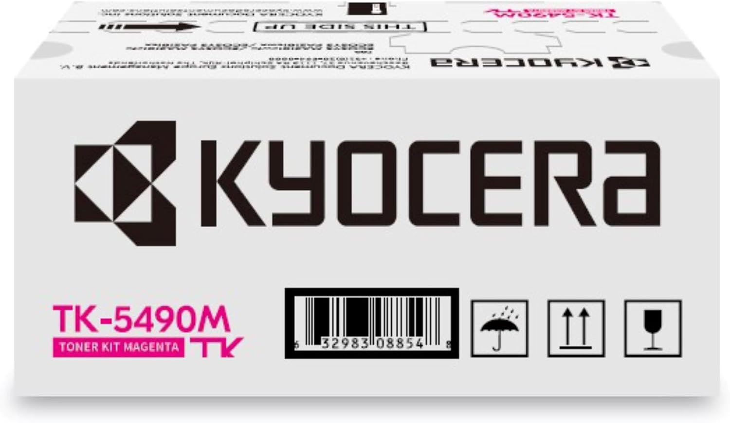 Bild von Kyocera TK-5490M Toner Drucker Magenta. Original Tonerkartusche 1T0C22BNL1. Drucker Toner kompatibel für PA2101cx, PA2101cwx, MA2101cfx, MA2101cwfx. Druckertoner für bis zu 2400 Seiten