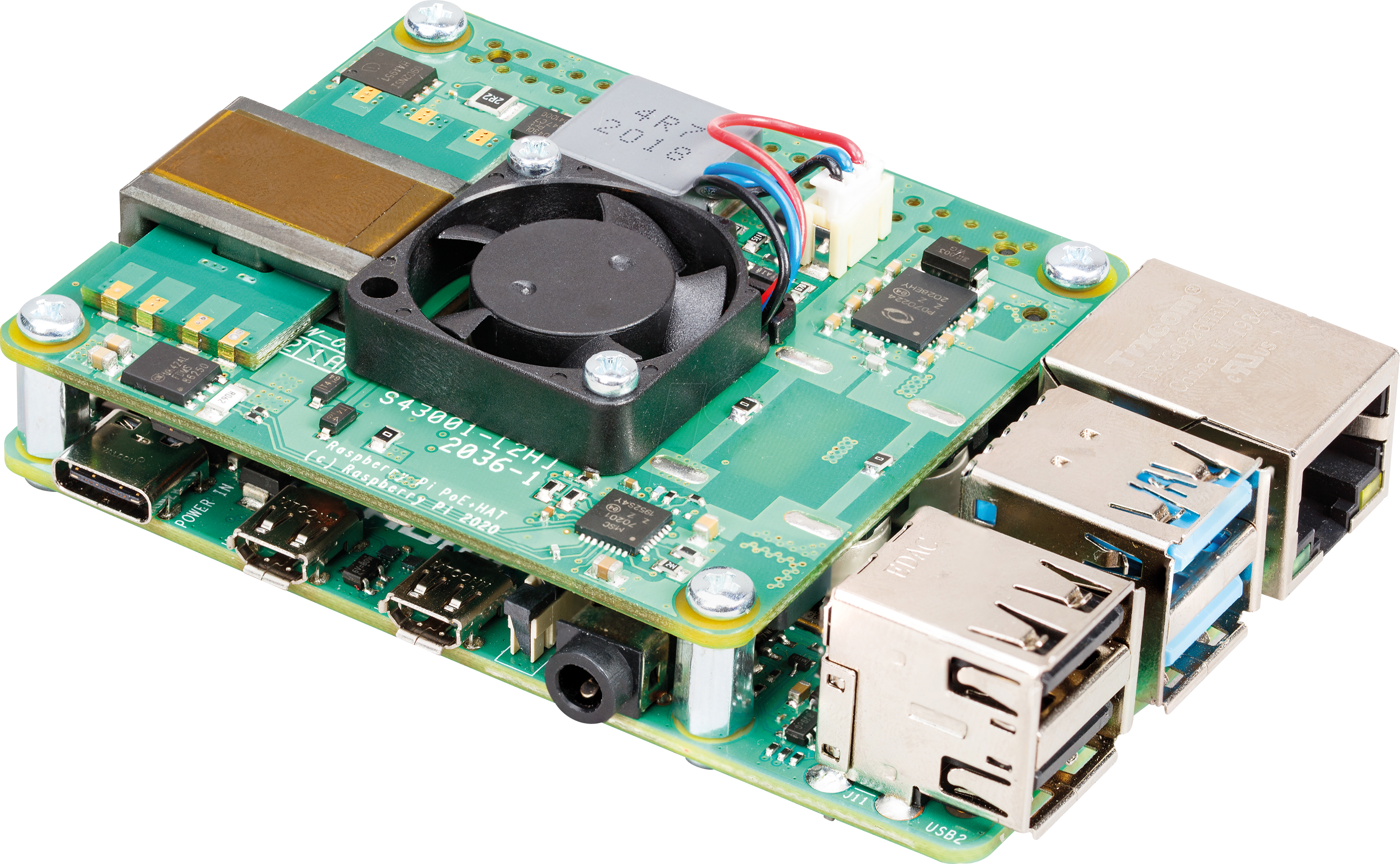 Bild von Raspberry Pi Raspberry Pi Foundation PoE+ Hat für Raspberry Pi 3B+ und