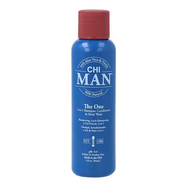 Bild von CHI Man The One, Paraben-Free, Hair Shampoo, Conditioner & Shower Gel 3-In-1, For Cleansing, 739 ml