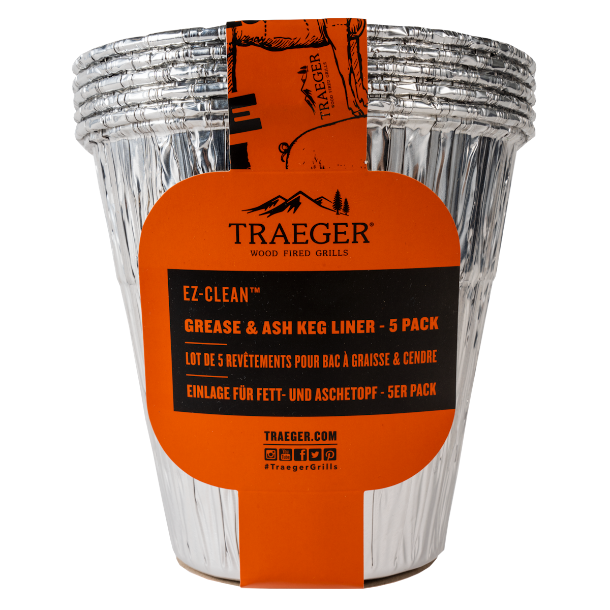 Bild von Traeger EZ-CLEAN Einlage für Fett & Aschebehälter, 5 Stück