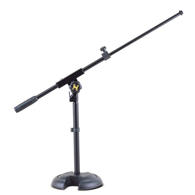 Bild von Hercules Stands Mikrofonständer, (HCMS-120B Mikrofonstativ niedrigRundsockelkurz.Galgen, Lautsprecher Stative, Mikrofonstative), HCMS-120B Mikrofonstativ niedrig,Rundsockel,kurz.Galgen -