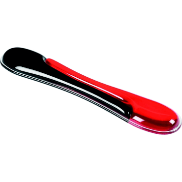 Bild von Kensington ergonomische Duo Gel Tastatur Handgelenkauflage, 94 x 483 mm, Rutschfeste und bequeme Handgelenkshalterung, Kompatibel mit Standard-Tastaturen, Rot/Schwarz, 62398