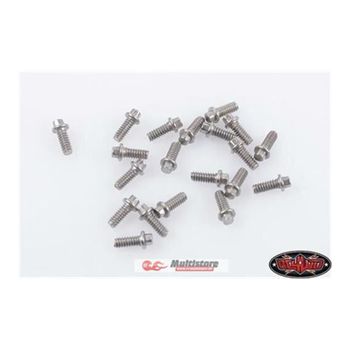 Bild von RC4WD Miniature Scale Hex Bolts (M1.6 x 4mm) (Silver)