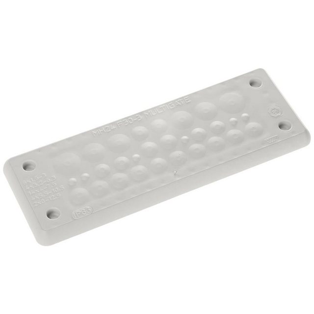 Bild von Trelleborg, Kabelschutz + Kabelführung, MH-24 F 30-3 LIGHT GREY UL94 V-0 IP65 TPE Screw Durchführungsplat (Kabeldurchlass, 154 mm)