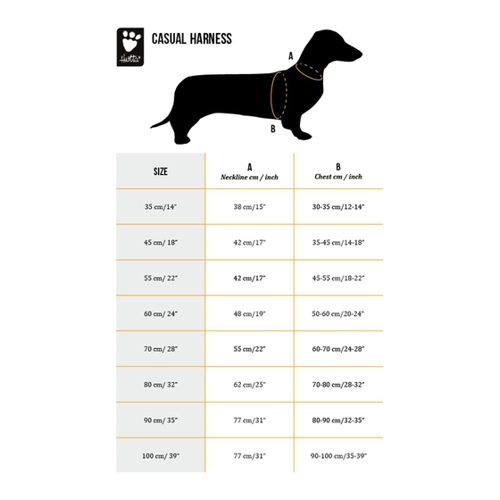 Bild von HURTTA Hunde-Geschirr Casual Geschirr weinrot, Lingon, 71 cm