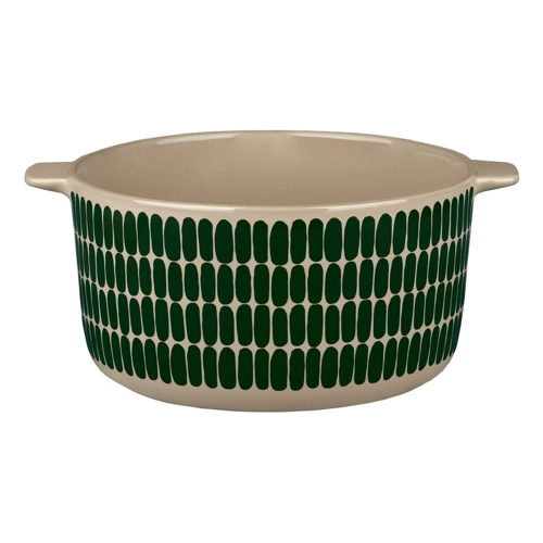 Bild von Marimekko Schüssel Alku (Anfang) Oiva Terrine 2 l - Dunkelgrün