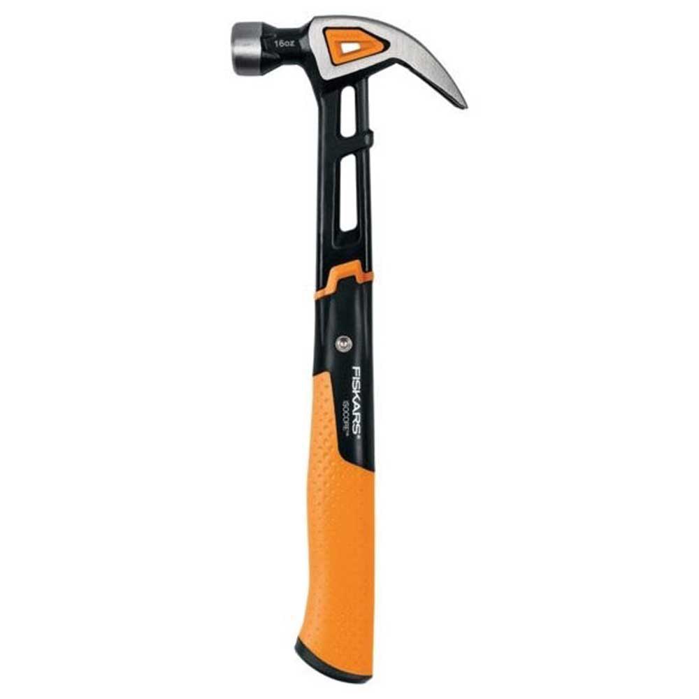 Bild von Fiskars, Hammer, Universalhammer IsoCore M mit gebogener Klaue, Länge: 34 cm, Gewicht: 884 g, Schwarz/Orange (884 g)