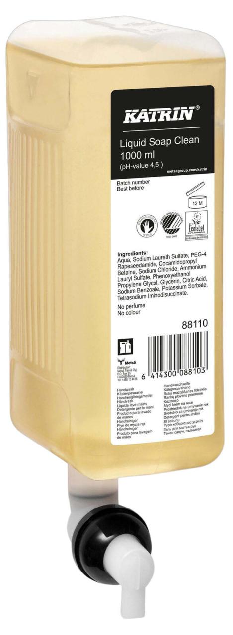 Bild von KATRIN Flüssigseife KATRIN® 88110 Handwaschseife Flüssigseife Pure Neu