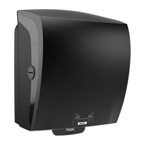Bild von KATRIN Papierhandtuchspender System 82070 schwarz Kunststoff