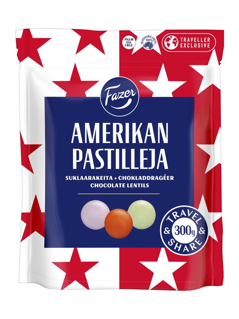 Bild von Fazer amerikanische Schokoladenlinsen 300g