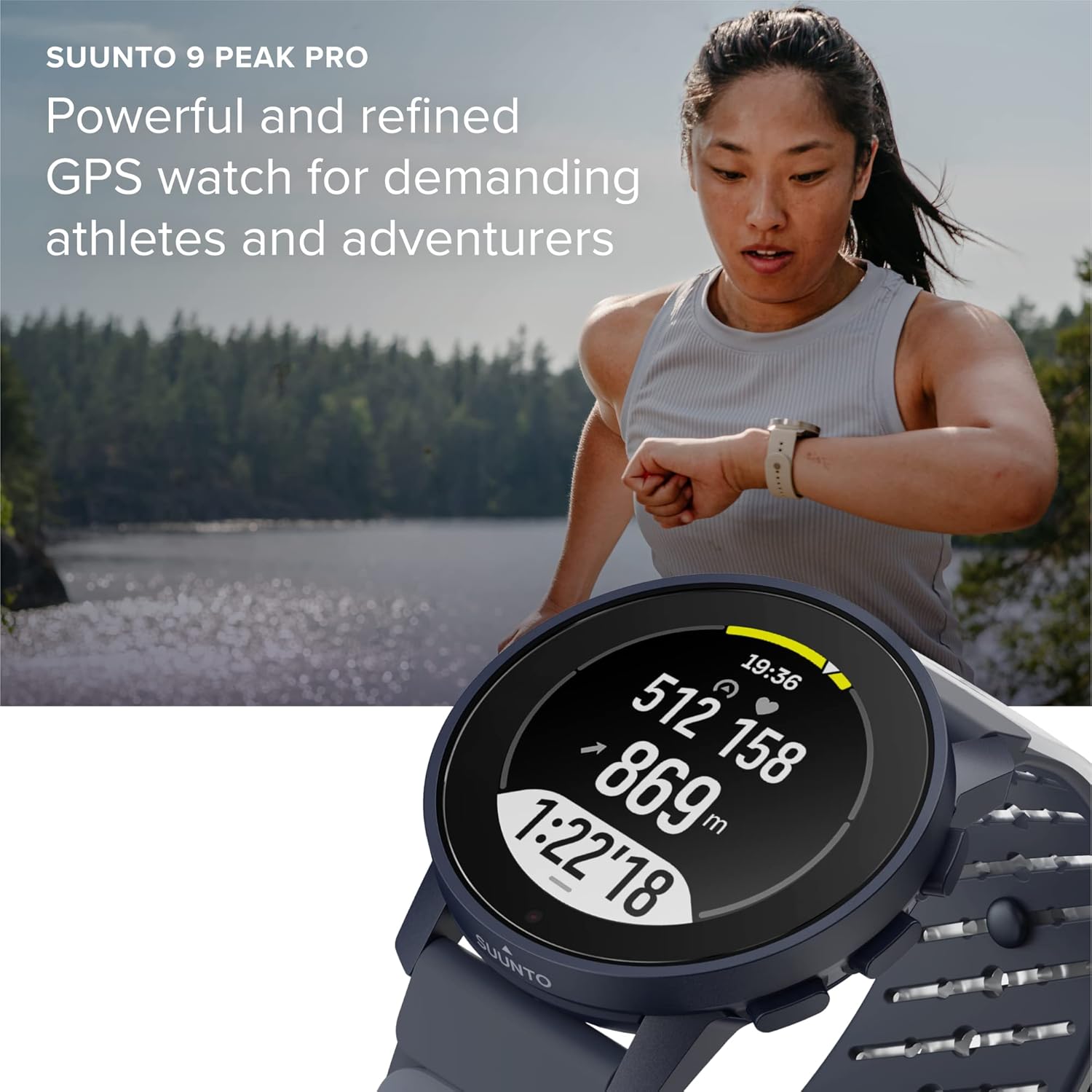 Bild von SUUNTO 9 Peak Multisport Uhr - Robust Outdoor Smartwatch, Saphirglas Bildschirm & 100m Wasserdicht, Leicht & Dünn, Präzise GPS, Lange Akkulaufzeit, Pulsmessung am Handgelenk, Hergestellt in Finland