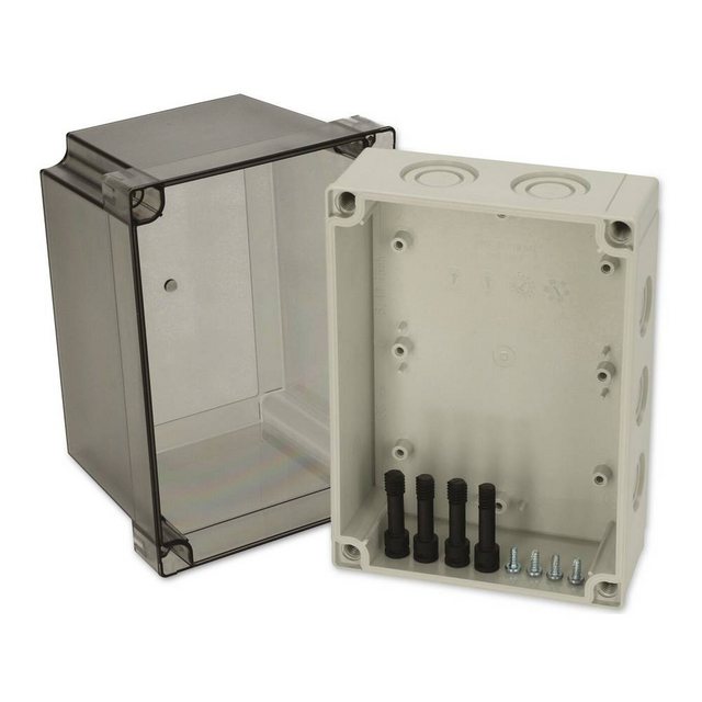 Bild von Fibox PCM 150/150 T 6016917 Universal-Gehäuse 180 x 130 x 150 Polycarbonat Lichtgrau (RAL 7035) 1St.