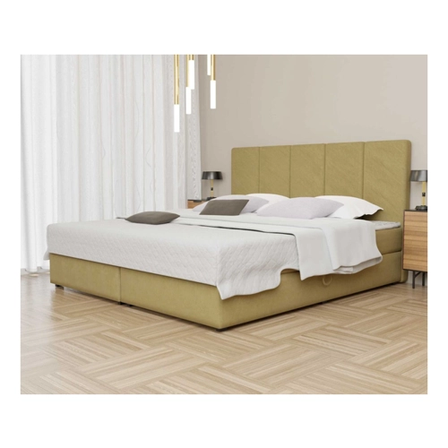 Bild von Boxspringbett Schlafzimmerbett ELICIO 120x200cm in Senf