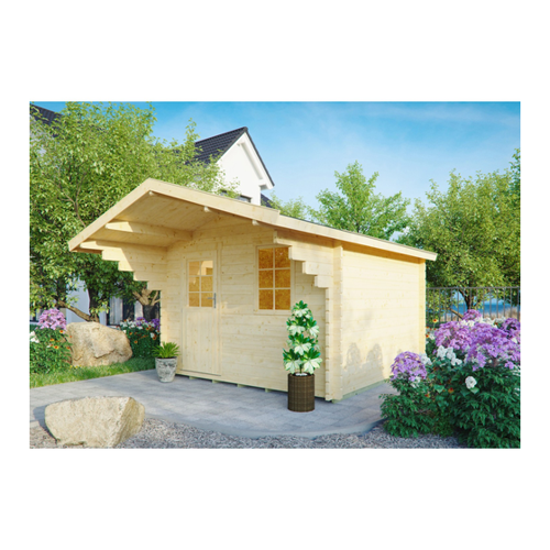Bild von Kiehn-Holz Holz-Gartenhaus KH 44-006 Unberührt 300 cm x 300 cm