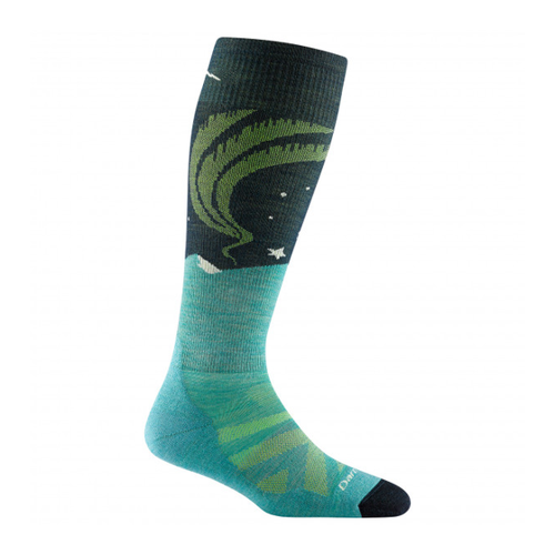 Bild von Darn Tough - Women's Aurora Over the Calf Lightweight Cushion - Skisocken Gr L türkis