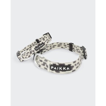 Bild von Paikka Glow Halsband 2.0 weiß/ schwarz 44 cm, 65 cm, 2,5 cm