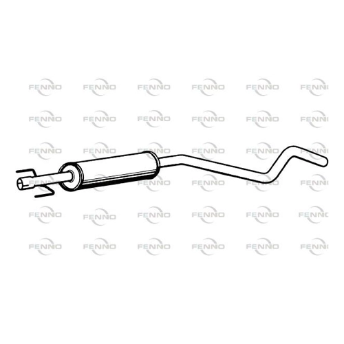 Bild von FENNO Mittelschalldämpfer für OPEL 13129810 13143424 95528449 P4588