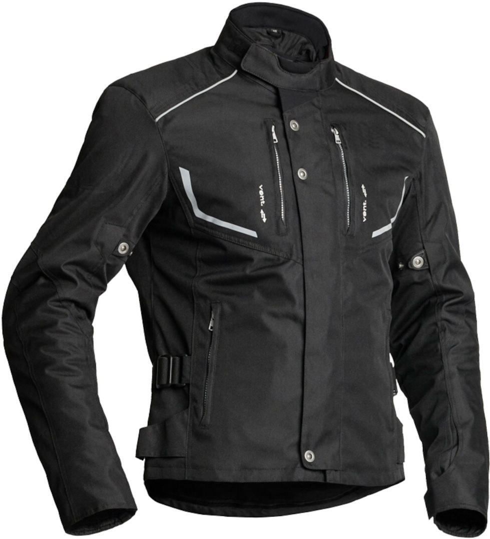 Bild von Lindstrands Halden wasserdichte Motorrad Textiljacke, schwarz, Größe 52 für Männer