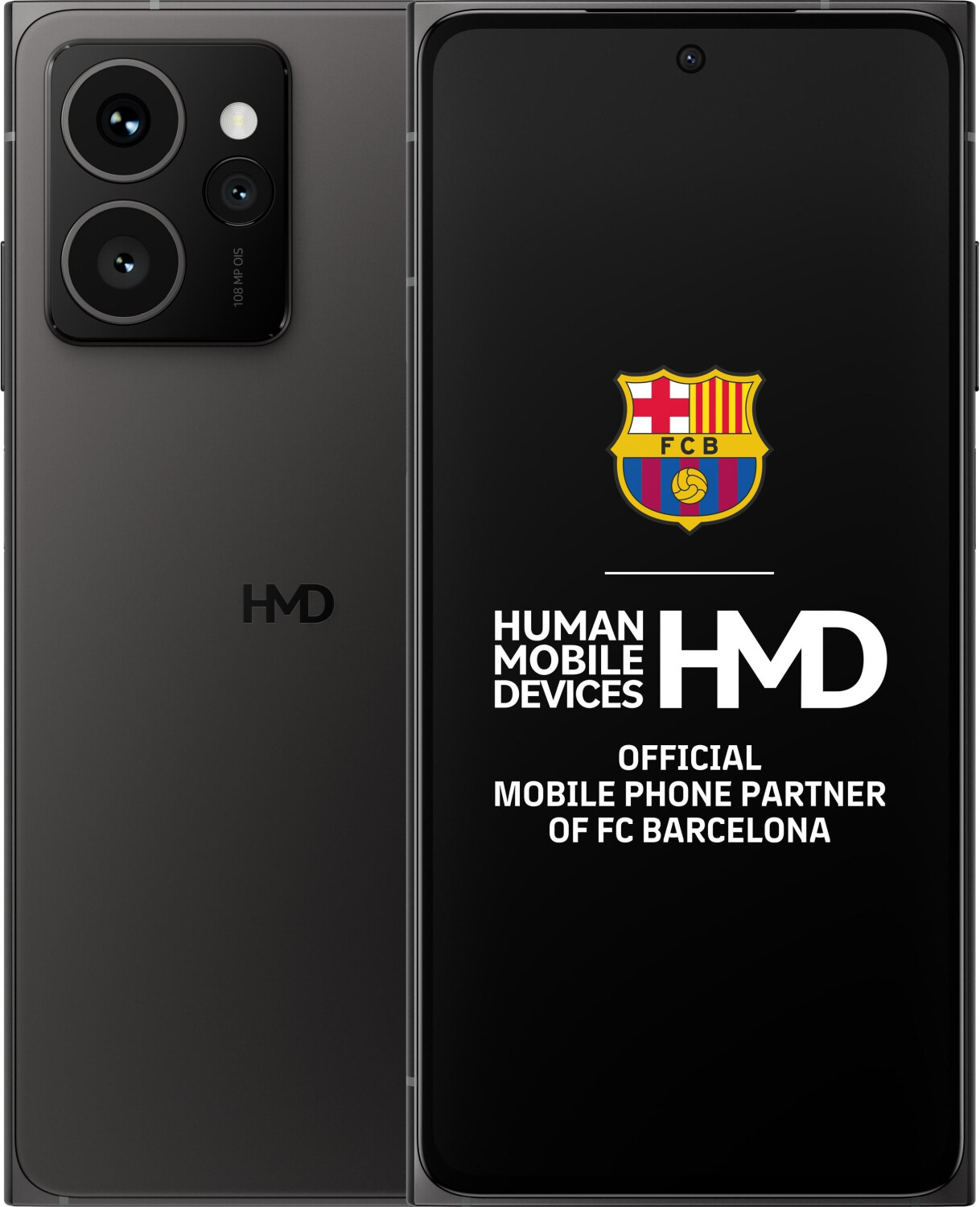 Bild von Nokia HMD Skyline (128 GB, Twisted Black, 6.54", SIM + eSIM, 108 Mpx, 5G), Smartphone, Schwarz