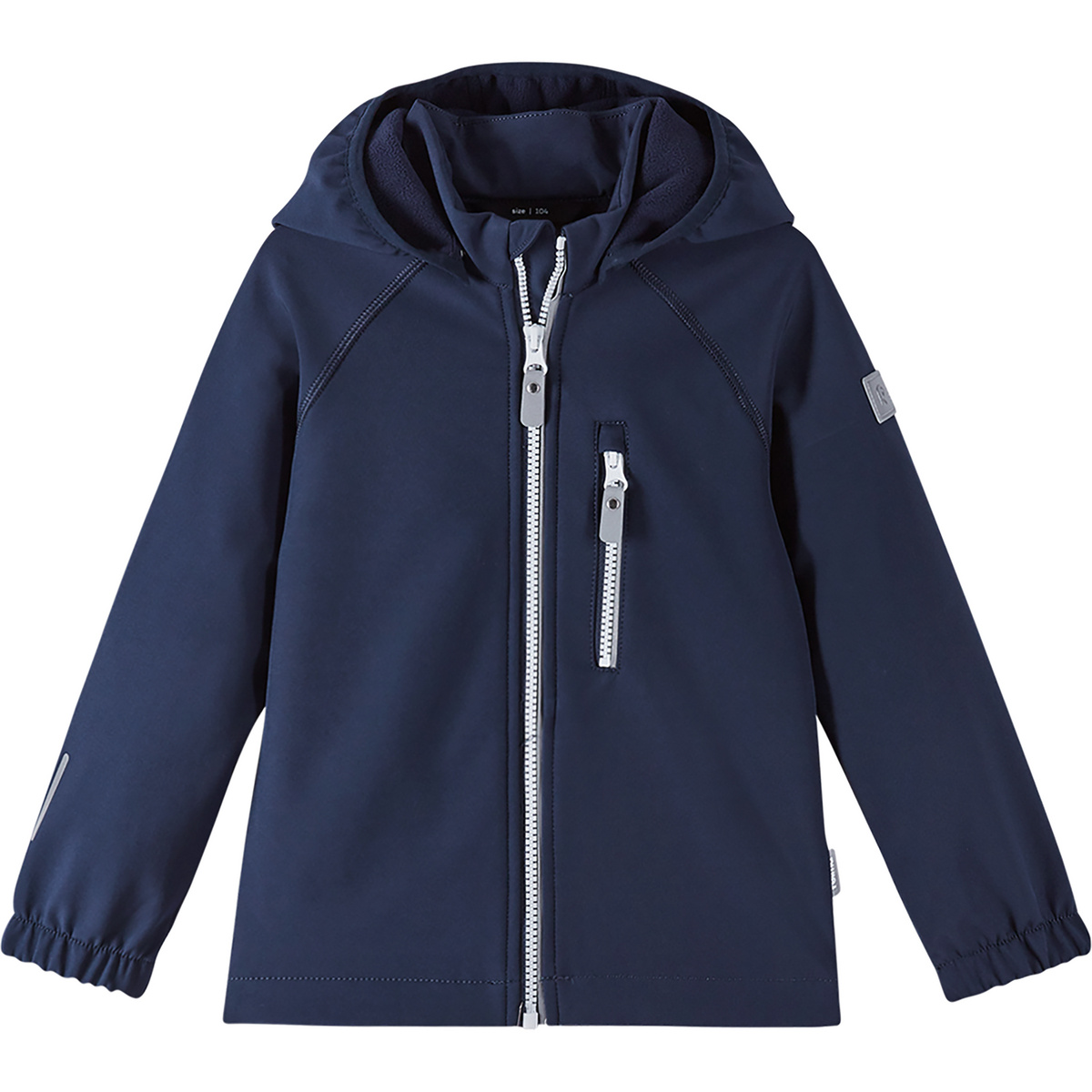Bild von Reima Vantti Softshelljacke für Mädchen und Jungen, mit wärmendem Fleece und aus elastischen, strapazierfähigen Materialien Navy 122