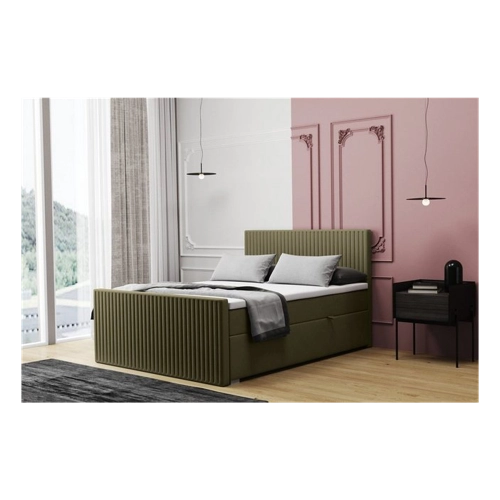 Bild von Fun Möbel Boxspringbett MONTY 200x200cm – Eleganz trifft auf Funktionalität