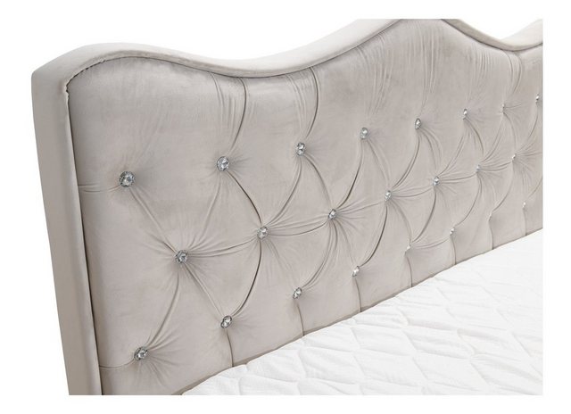 Bild von Fun Möbel Boxbett Schlafzimmerbett SULTAN New in Stoff Velvet X (inkl. Kaltschaumtopper und Bettkästen)
