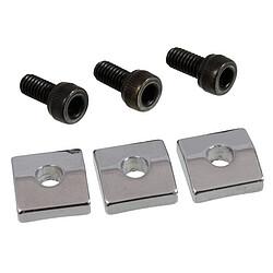 Bild von AllParts AP BP 0116-010 Klemmblöcke F.Rose chrom (Instrumenten Ersatzteile), Zubehör Instrumente, Silber