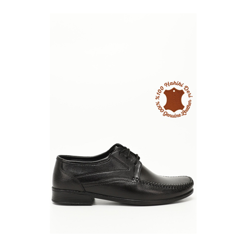 Bild von GÖNDERİ(R) Schwarze Gön-freizeitschuhe Aus Echtem Leder Zum Schnüren für Herren - 42